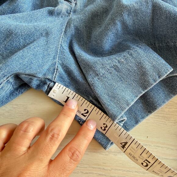 Sam Edelman Women’s High Rise Denim Trouser Shorts Size 2 Blue NWT - Picture 9 of 10